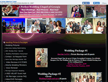 Tablet Screenshot of aperfectweddingchapel.com
